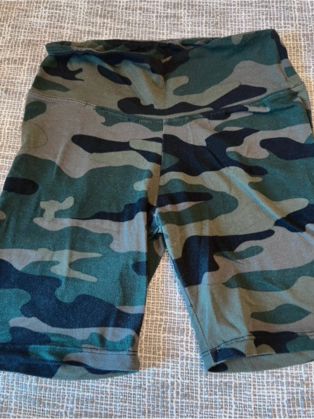 Splash Camo Bike Shorts in Green and Black